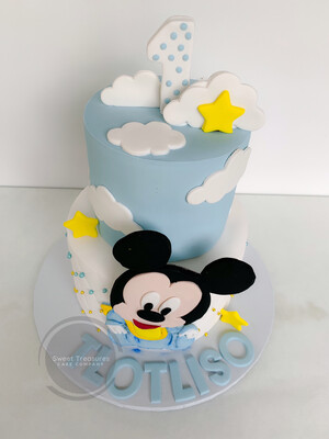 Mickey Mouse 2 tier cake