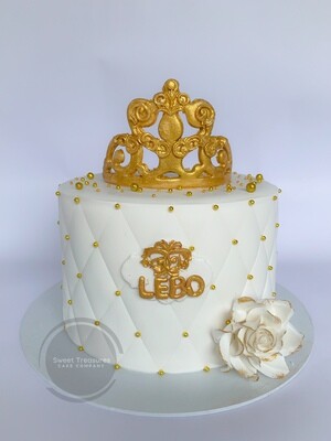 Crown Single tier cake
