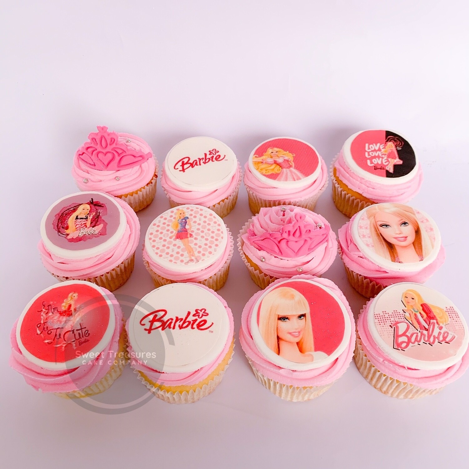Barbie themed cupcakes