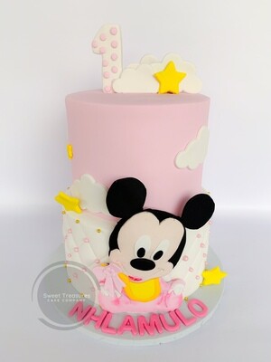 Minnie Mouse 2 tier cake