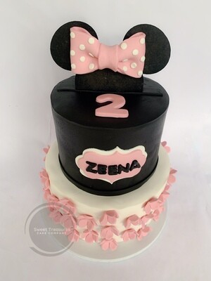 Minnie Mouse 2 tier Cake