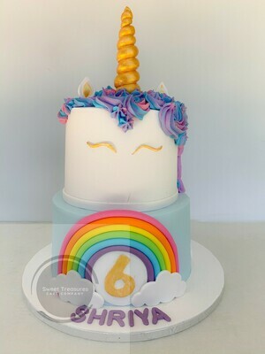 Unicorn 2 tier Cake