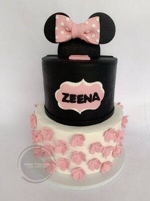 Minnie Mouse 2 tier Cake