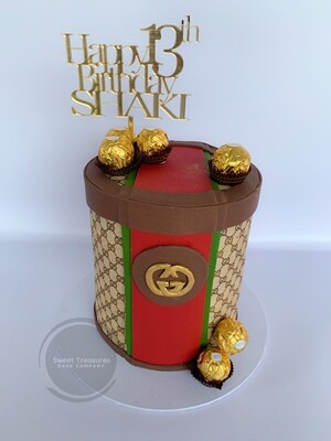 Gucci inspired Single tier Cake