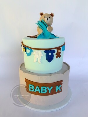 Teddy Bear 2 tier Cake