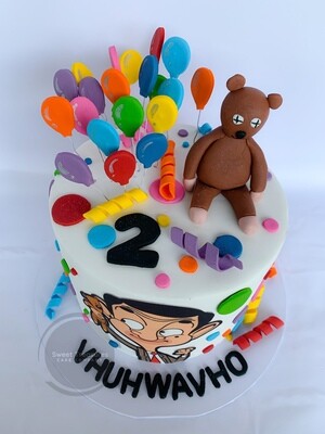 Mr Bean Birthday Single tier Cake