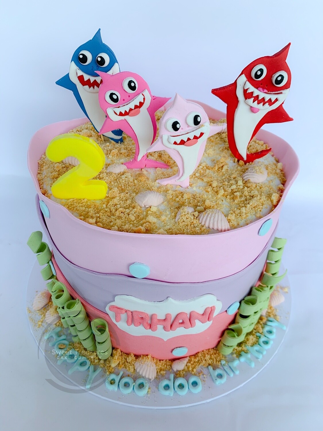 Baby Shark Single tier Cake