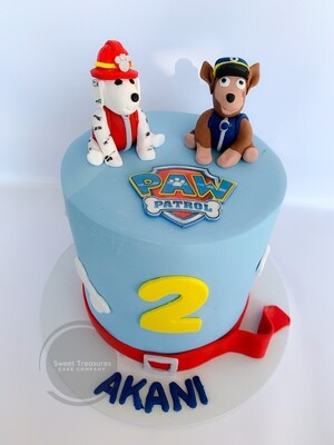 Paw Patrol Single tier Cake