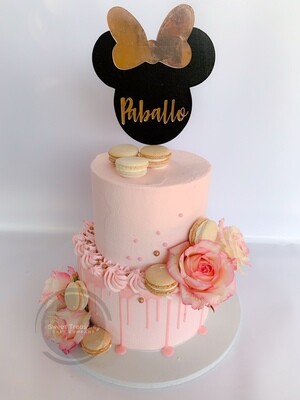 Minnie mouse 2 tier cake