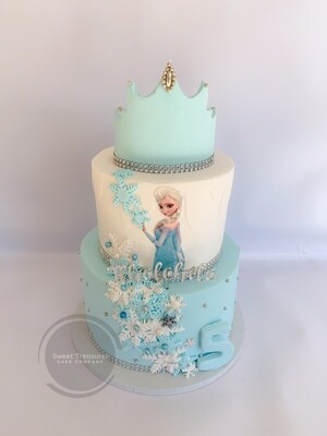 Frozen Themed 2 tier Cake