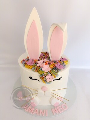 Bunny Single tier Cake