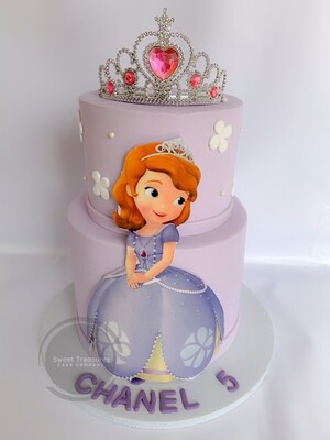 Sofia the first 2 tier Cake