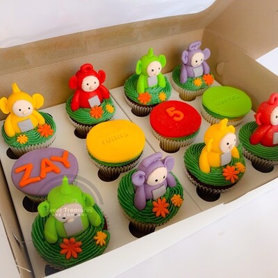 Teletubbie cupcakes