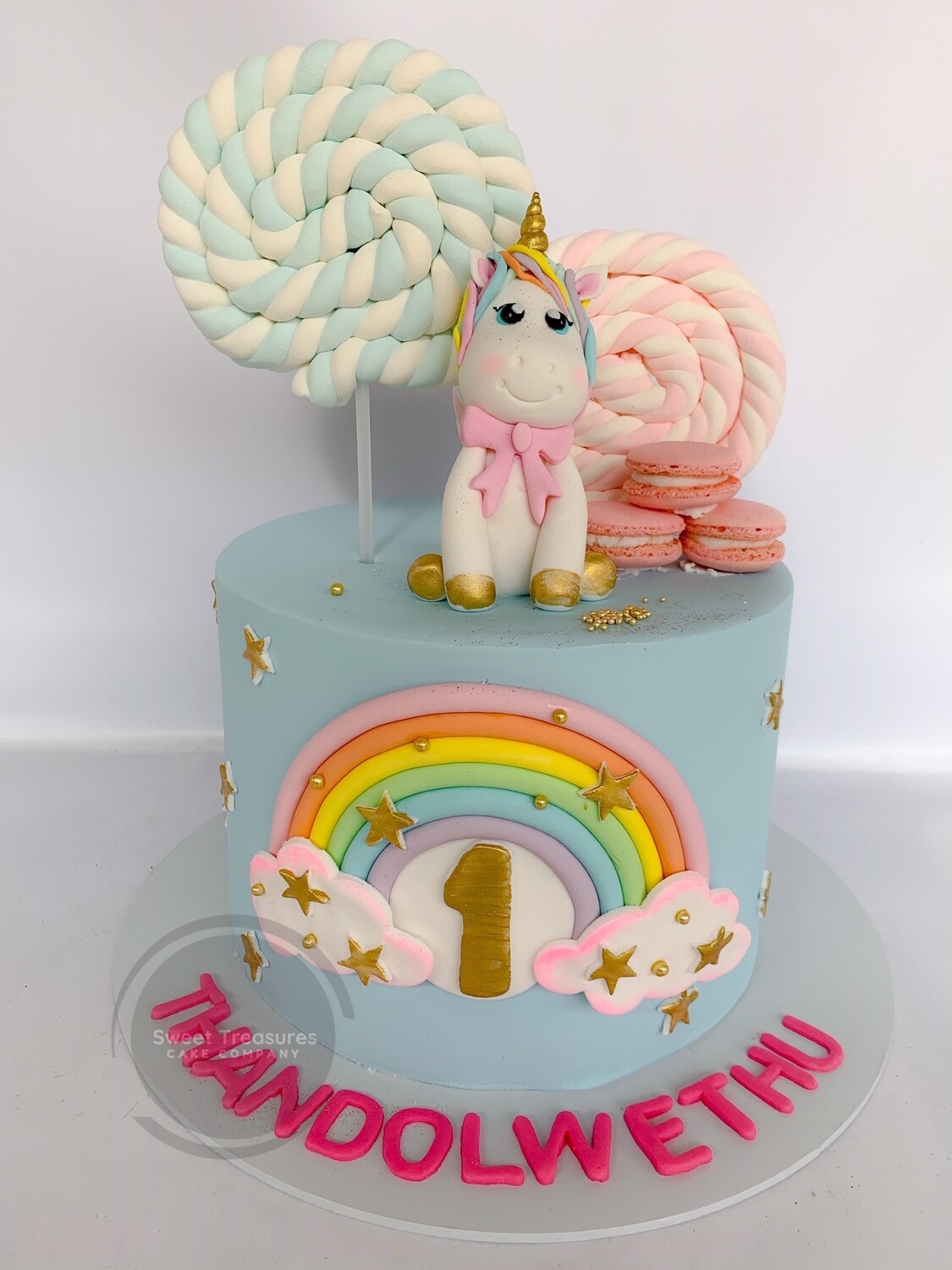 Unicorn Single tier Cake