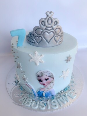 Frozen themed Single tier Cake