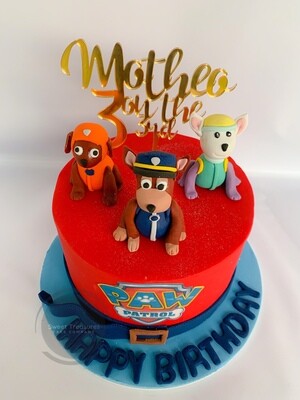 Paw Patrol Single tier Cake