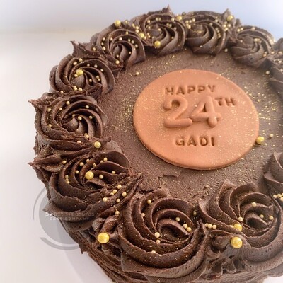 Simply Sweet Single Tier Celebration Cake