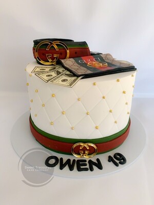 Gucci Inspired Single tier Cake