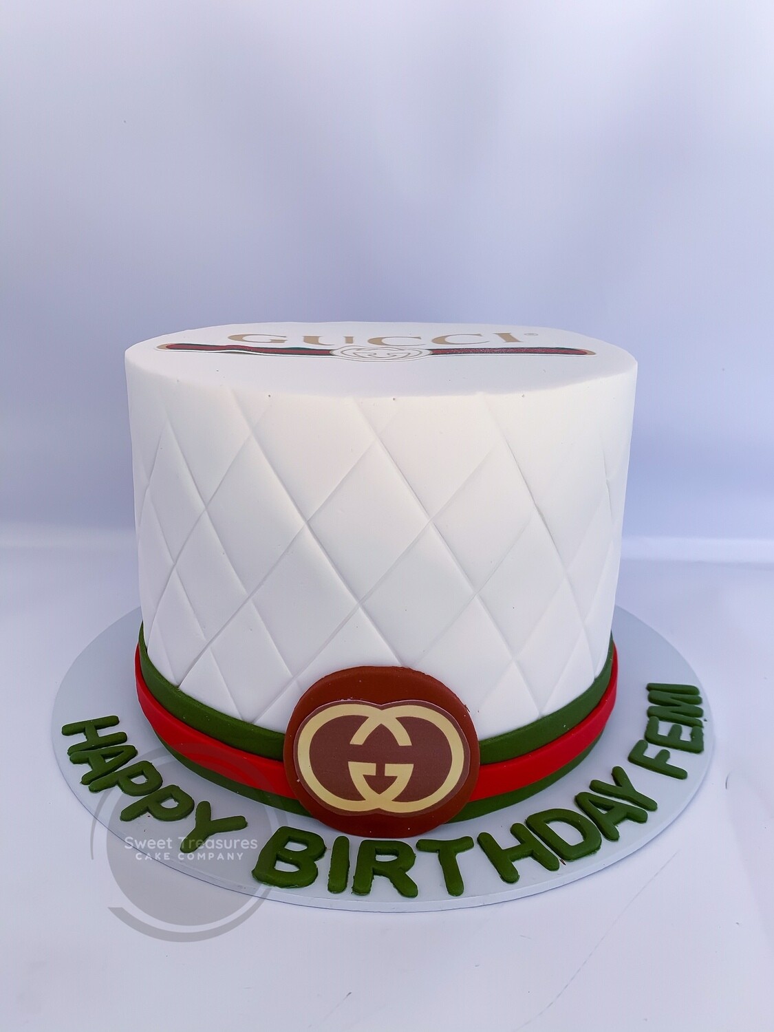 Gucci Single tier Cake