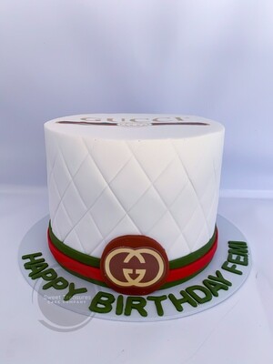 Gucci Inspired Single tier Cake