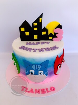 PJ Mask Single tier Cake