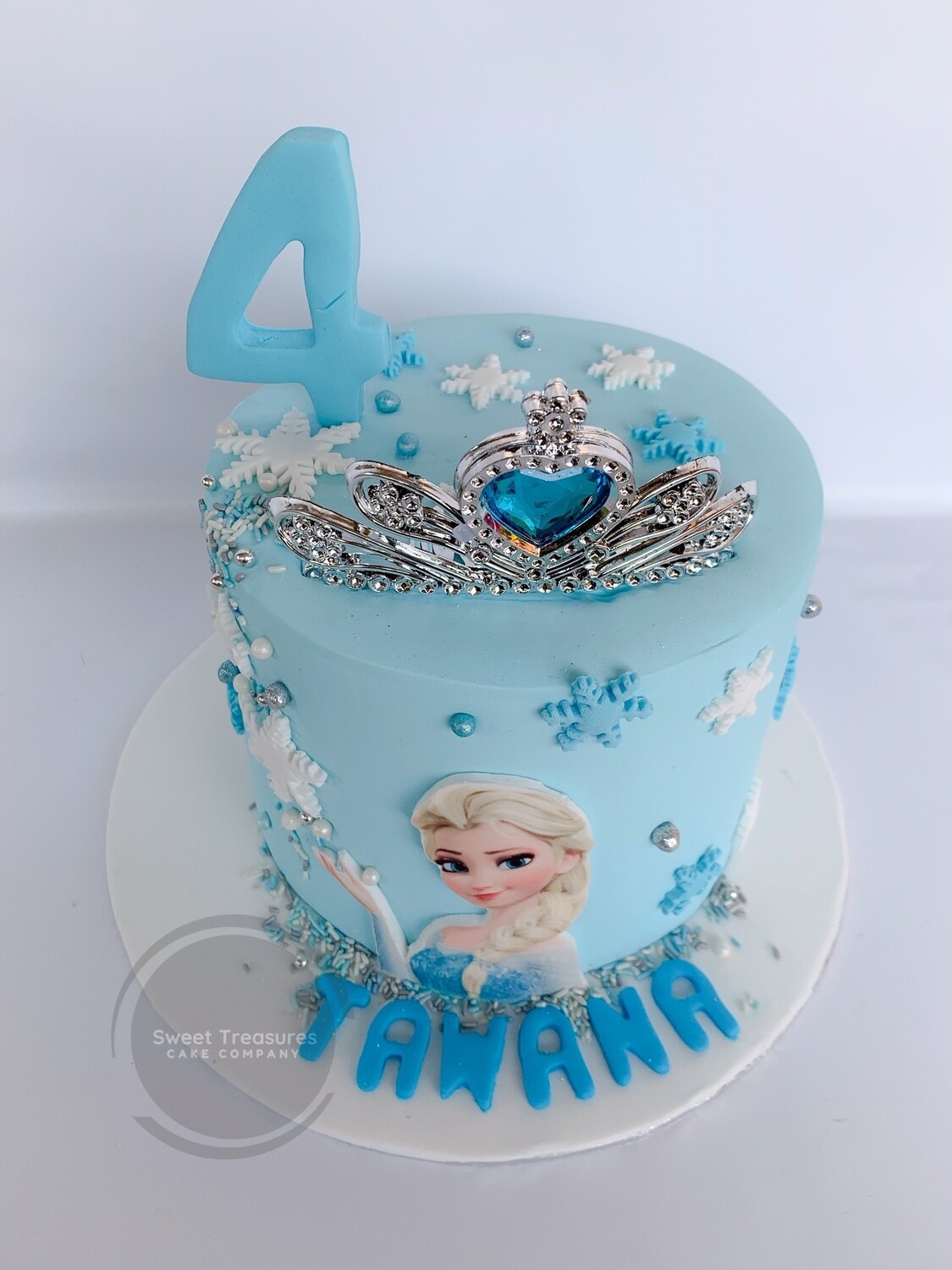 Frozen themed Single tier Cake