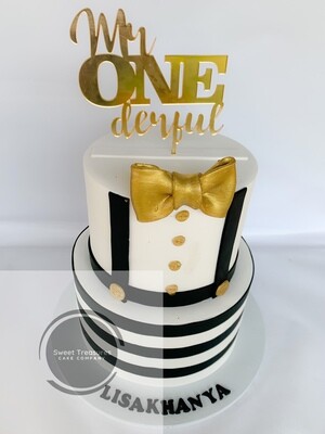 Mr ONEderful 2 tier Cake