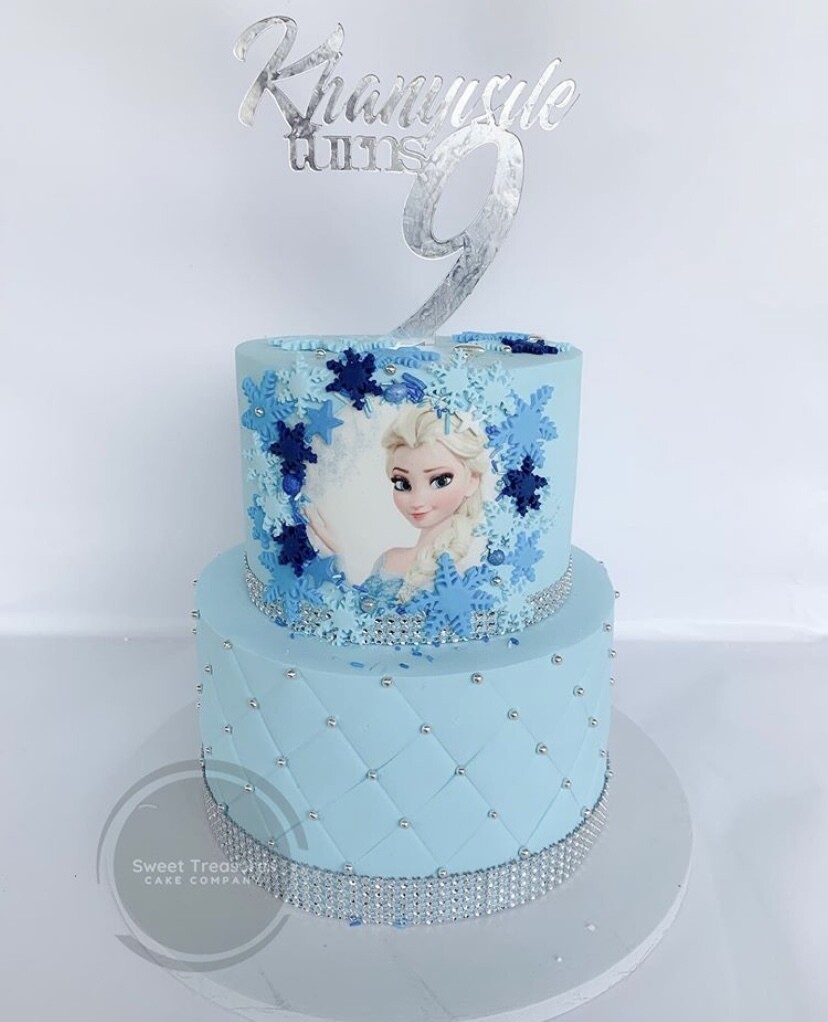 Frozen Themed 2 tier Cake