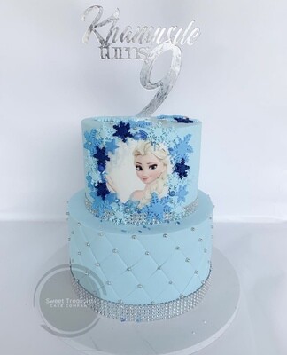 Frozen Themed 2 tier Cake