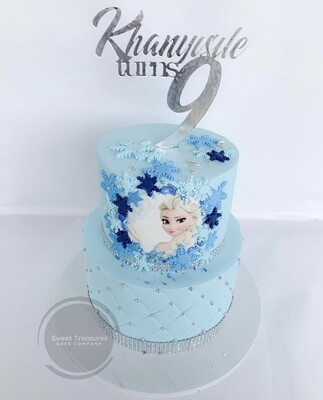 Frozen Themed 2 tier Cake