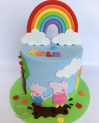 Peppa Pig Single tier cake