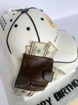 Fabiano shirt with cap 2 tier cake