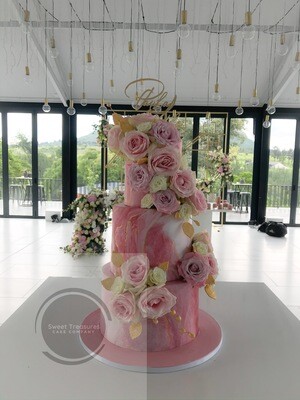 3 tier Marble Wedding Cake quotation