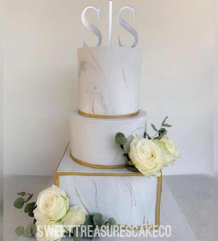 3 tier Marble Wedding Cake quotation