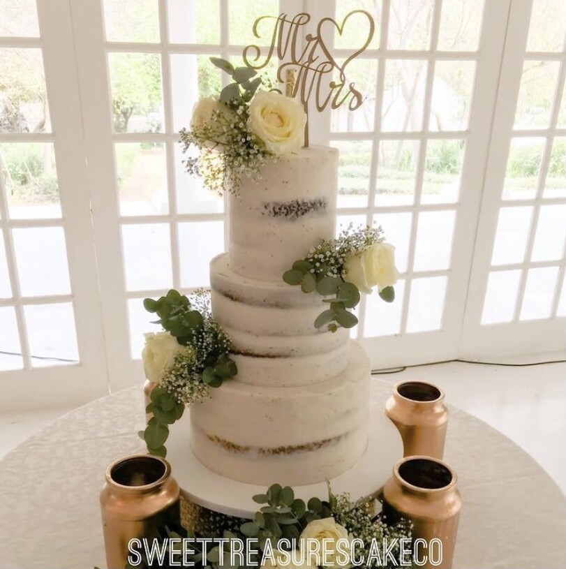 3 tier semi naked wedding Cake quotation