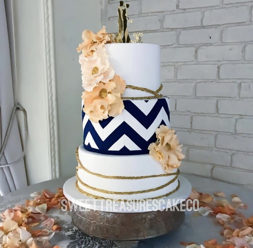 3 tier nautical themed wedding Cake quotation