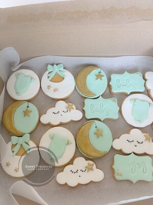 Baby shower cookies