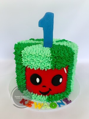 Buttercream Coco Melon Single tier cake