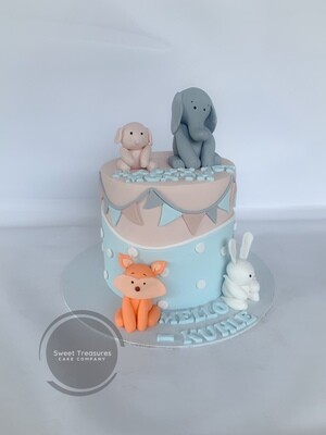 Safari Single tier Cake