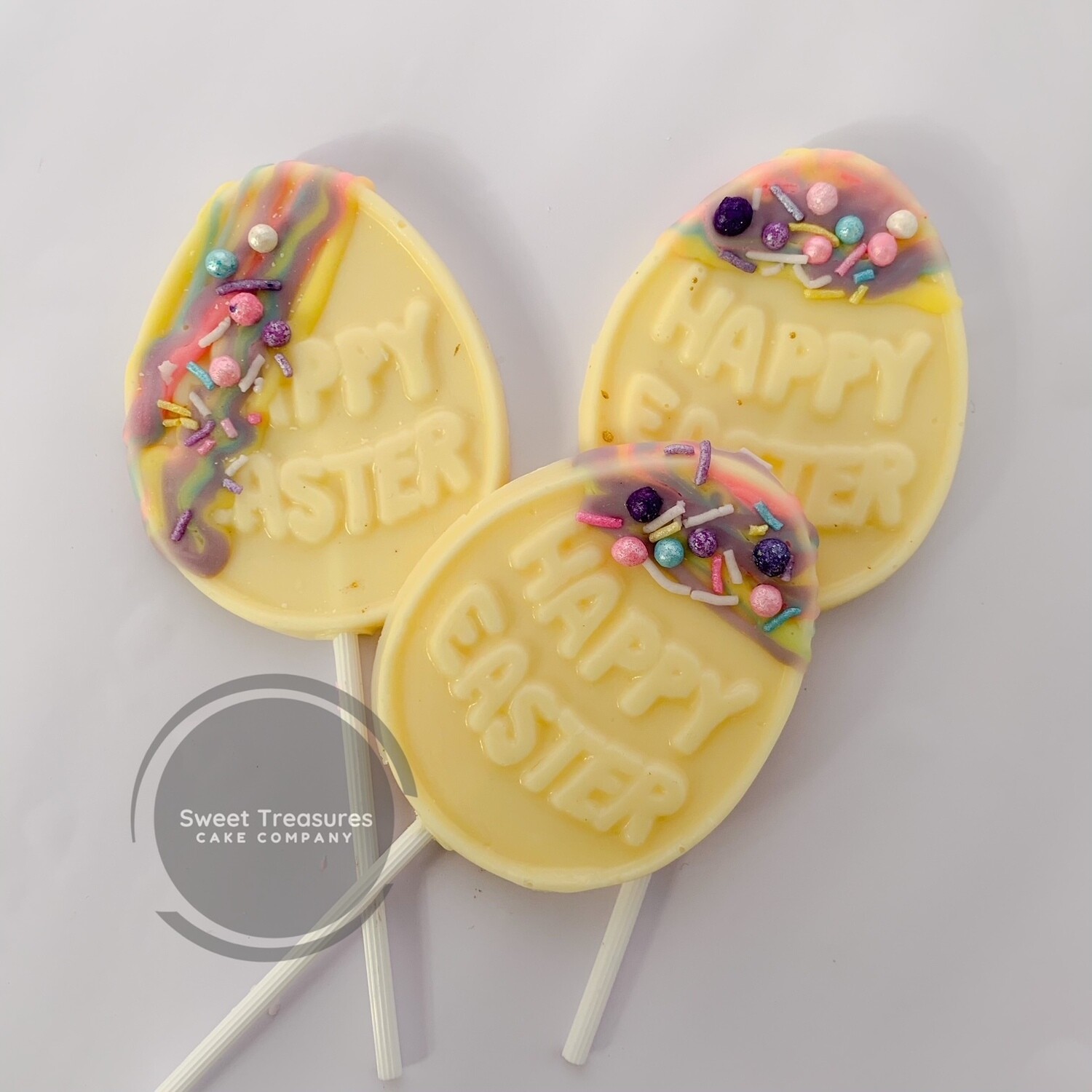 Happy Easter chocolate lollies
