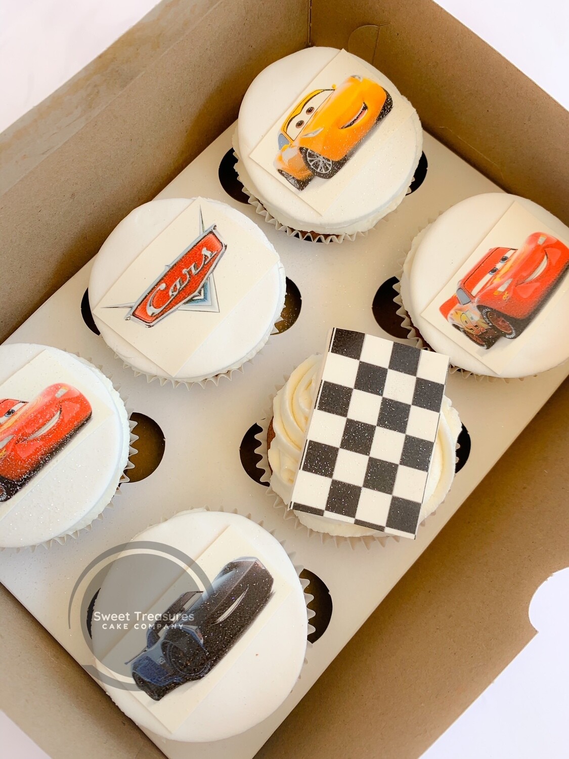 Cars themed cupcakes