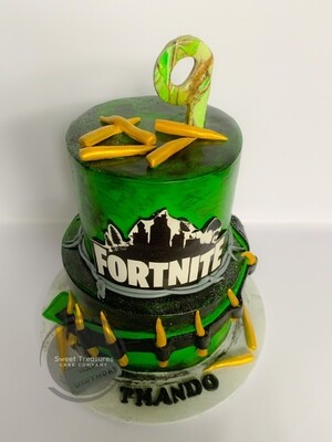 Fortnight 2 tier Cake