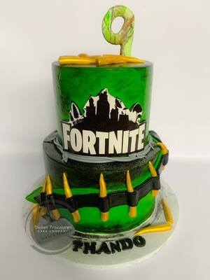 Fortnight 2 tier Cake