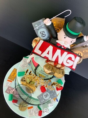 Monopoly 2 tier Cake