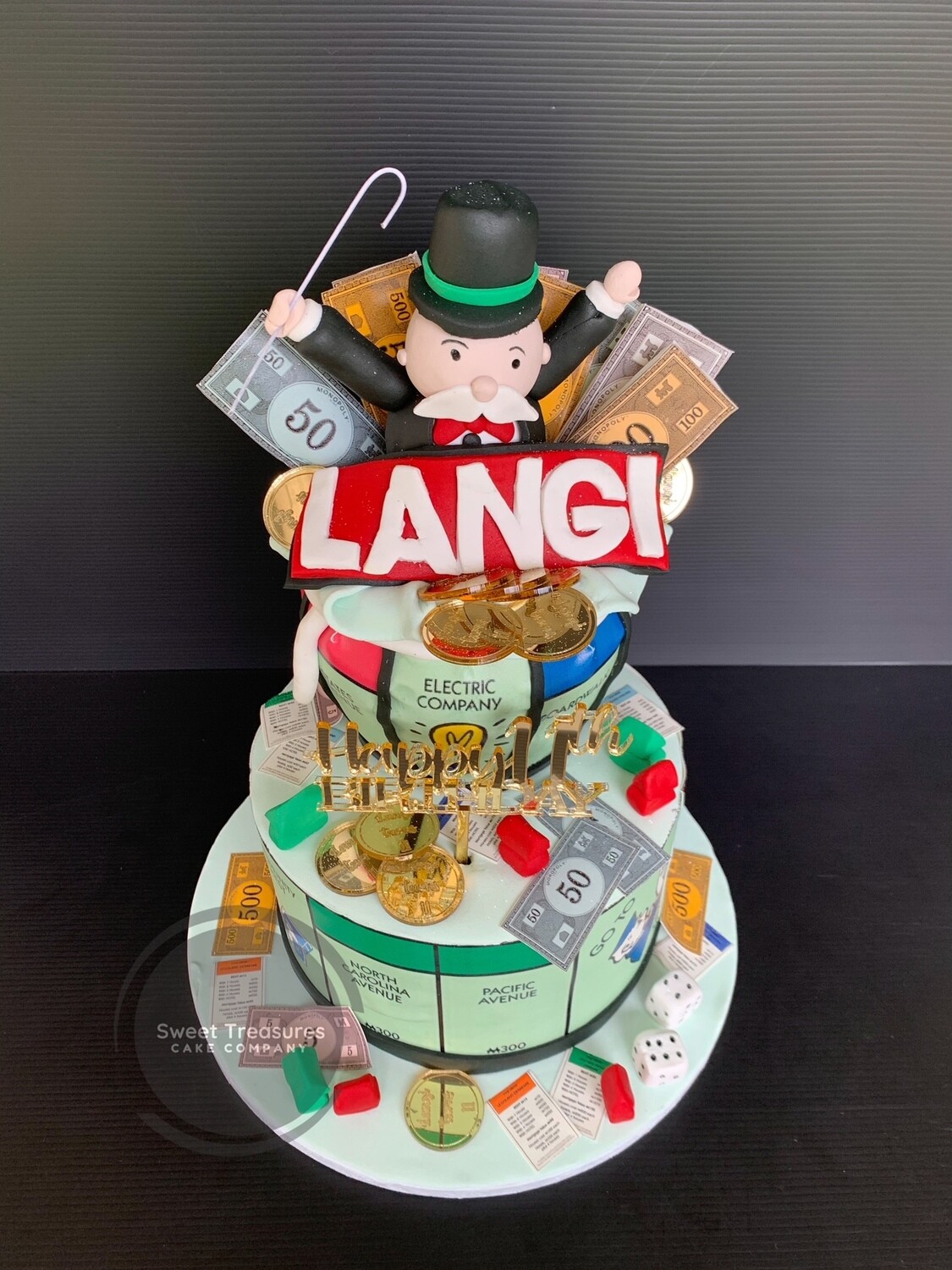 Monopoly 2 tier Cake