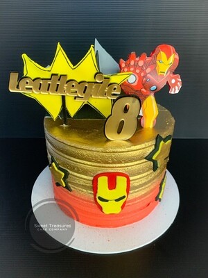 Iron Man Single tier Cake