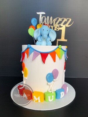 Elephant Single tier cake