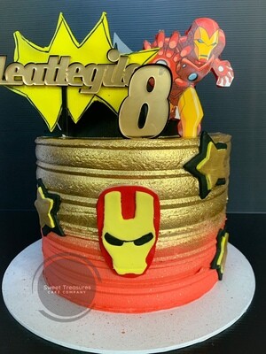 Iron Man Single tier Cake