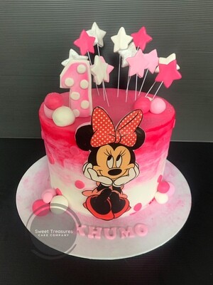 Minnie Mouse Single tier Cake