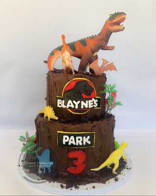 Jurassic World 2 tier Cake